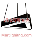 三角镂空超市造型灯