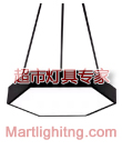 六角形白板超市造型灯